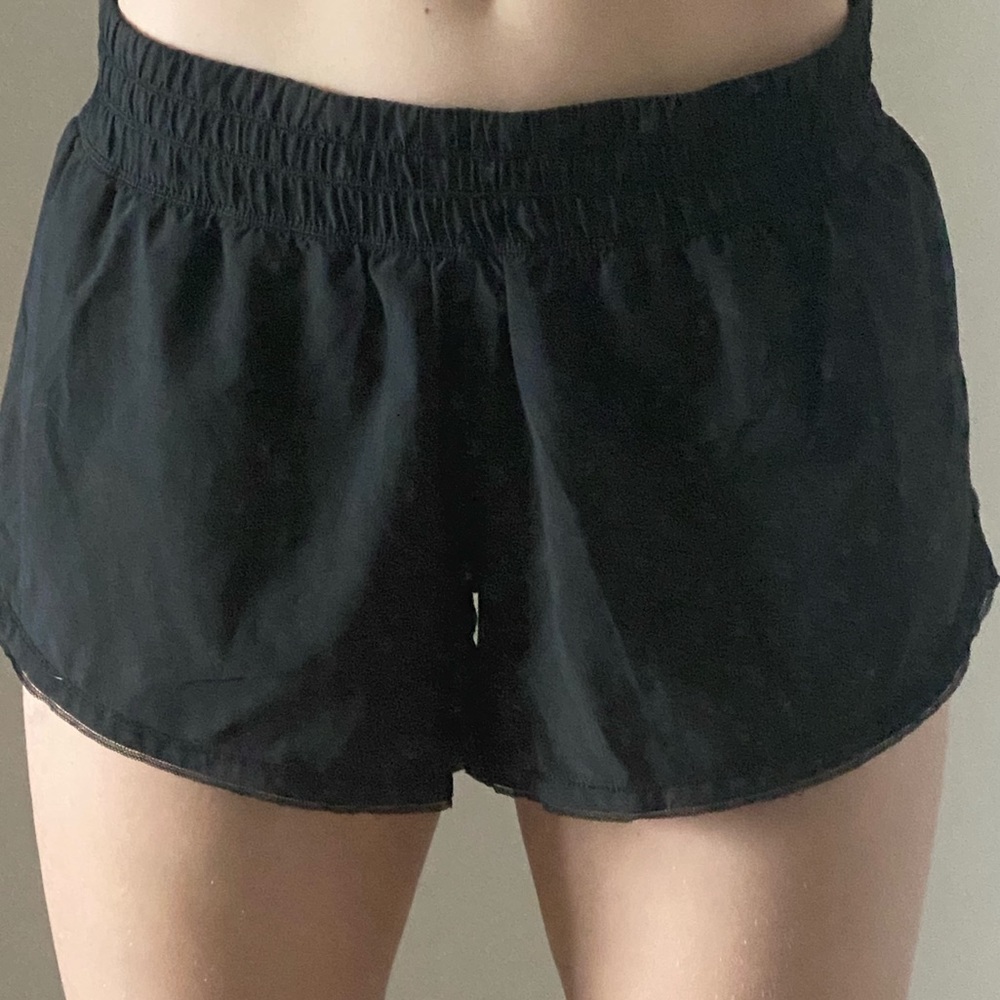 Black Lululemon flutter leg short